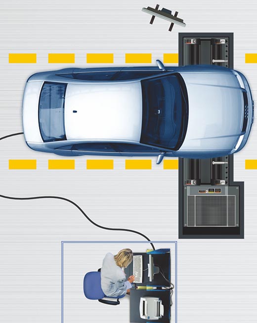 NHV-1型 簡易瞬態工況法汽車排氣檢測系統